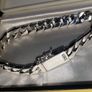 Vintage Sterling Silver Cuban Link Bracelet Image 2
