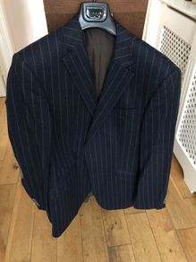 Italian pinstripe jacket separate 42L