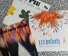 3 x Irish Indie band PS 7"s Les Enfants, A House, The Fat Lady Sings
