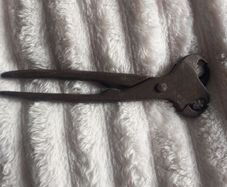 Antique 1880 double head hog ringer pliers vintage farm tool