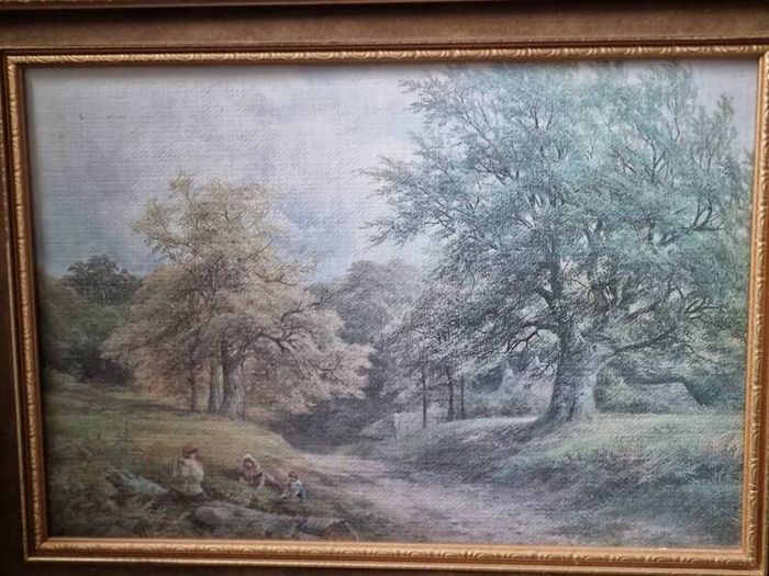 G.Turner "In the Derbyshire Hill" Art Print Painting