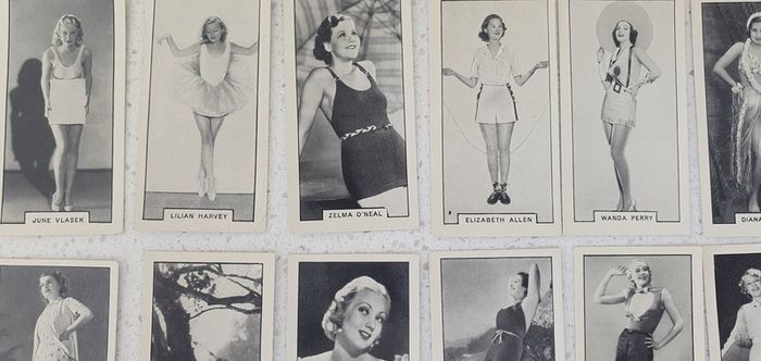 Vintage Real Photo Cigarette Cards Modern Beauties Actresses