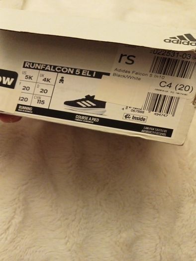 BNWT BNIB Adidas Runfalcon 5 Toddler Trainers Size UK 4K