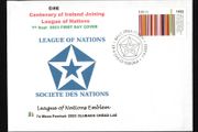 2023 Ireland Centenary of Ireland Joining League of Nations Commemorative Stamp PaddyAchill First Day Cover (FDC) iwth Baile Atha Cliath (Dublin) pictorial cancel
