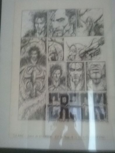 Original Slaine Artwork from 2000ad
