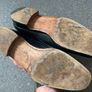 Church's Custom Grade Black Plain Toe Derby Oxford Dress Shoes Size Uk8,5 Image 7