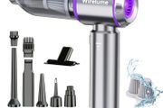 Car Vacuum Cleaner Cordless Powerful 22000Pa Strong Cyclonic Suction Blowing Brushless Motor Portable Rechargable Lightweight for Pet Hair Vehicle Home Office Purple