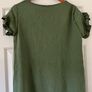Size 12 Khaki Green Top , Made In Italy Image 4