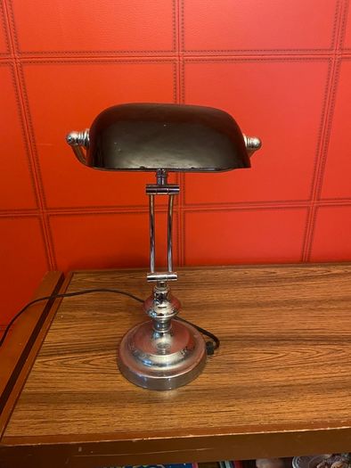 Vintage Chrome Bankers Light
