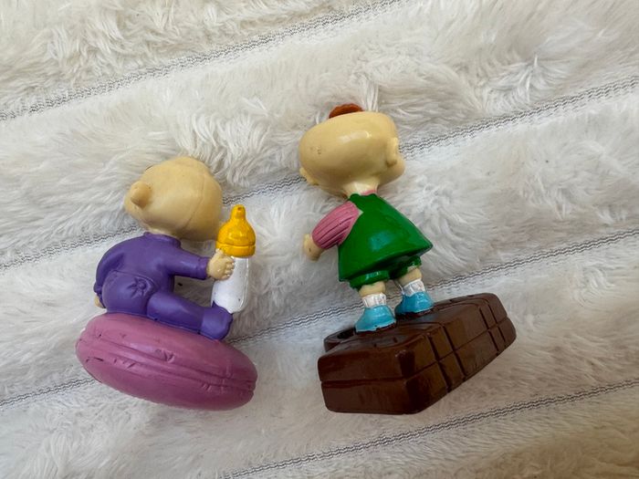 2001 Phil and Dil DeVille approx. 2" Weetos Cereal EUROPE PVC Action Figure Rugrats Used Please see photos