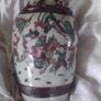 a large  antique chinese porcelain famille rose vase with chinese warrior Image 4
