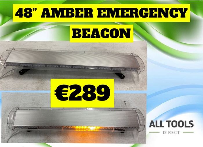48 Inch Amber Emergency Beacon 12/24v