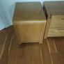 Pair of Two Drawer Oak Bedside Tables Image 2