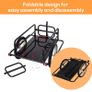 Bike Cargo Trailer Bicycle Cargo Storage Cart w/ Hitch Cycling Camping Luggage Storage Carrier Transport Steel Image 4