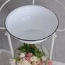 L'HOTEL PARIS' Washbasin Shabby Chic Washbasin Antique Enamel Vintage Image 2