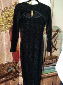 Vintage Diab'less Paris Evening Dress /Small