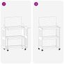 Tool Trolley Manual White 65 x 35 x 111 cm Cold-rolded steel Image 8