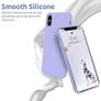 Liquid Silicone Case For iPhone X / XS Luxury Thin Soft Phone Cover New Lilac Purple - FHT4IPXLK Image 4
