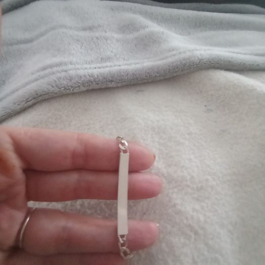 925 silver Identity bar bracelet