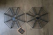 Two Halloween metal wire trivets