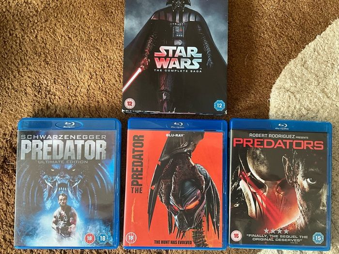 Star Wars Saga & Predator Blu Ray