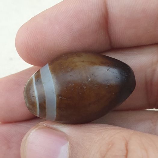 Vintage Suliemani Eyes Beautiful Agate Stone Bead Amulet Pendant