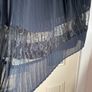 Skirt-VILA - midi- navy. Beautiful dark navy ,elasticated waist with see- through panel from below the knee- gorgeous! Image 3