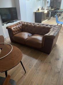 Stylish leather sofa