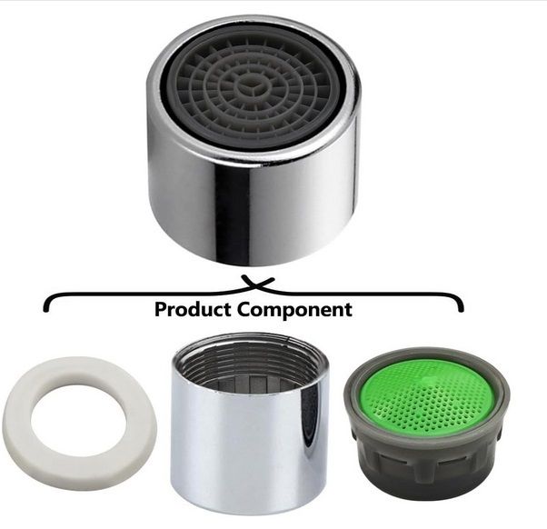 6x Tap Aerator 22mm Female with Wrench/Plumbers Tape