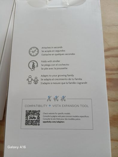 Uppa baby vista adapters (upper and lower)