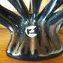Chinese Black / gold floral decorative fan Image 4