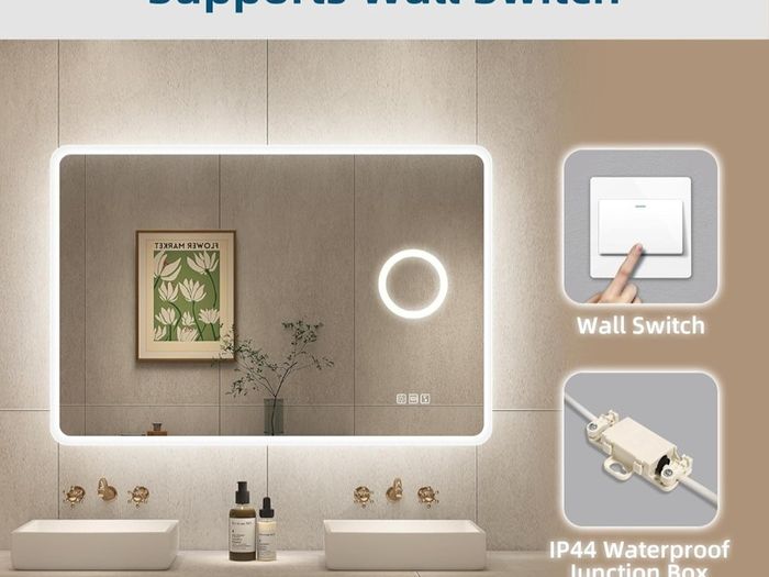 LED Bathroom Mirror Bright Makeup Cosmetic