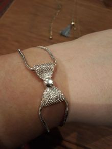 Silver Bow Bracelet