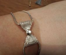 Silver Bow Bracelet