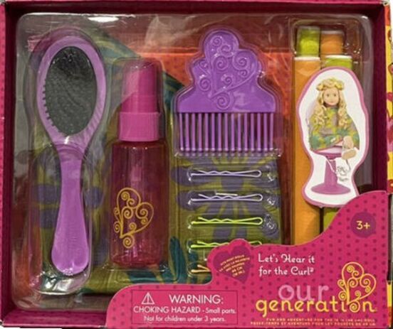 New: Our Generation Hair Dressing sets & chair