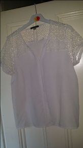 Cream lace Esmara top size UK12/14 EUR40/42 Postage included