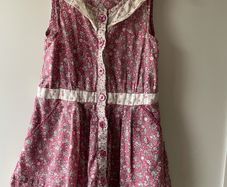 Sergent major pink floral ditsy tea dress age 4-5