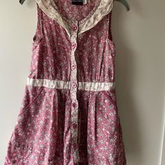 Sergent major pink floral ditsy tea dress age 4-5