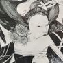 2 x Framed Black & White Drawings Image 2