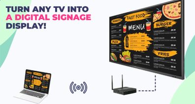 Digital Menu Media Player Inc FREE CMS