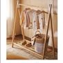 wooden clothes rack rail Image 2