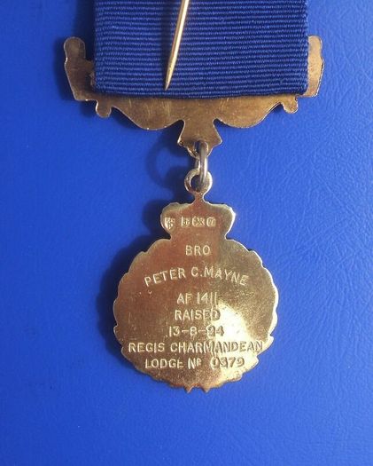 RAOB PRIMO DEGREE (Royal Antediluvian Order of Buffaloes) - Primo 2nd Degree silver-gilt medal, fully hallmarked for 1993