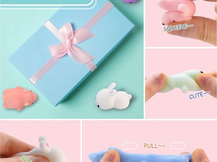Mochi Squishy Toys - 24 Pcs Random Toy Animals - Mini Squishy Animal Toys Party Decoration Toys - Squishy Toys for Kids and Adults (Free postage)