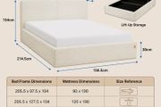 Ottoman double bed with storage