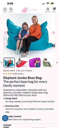 large bean bag