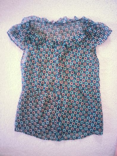 Patterened Blouse - Size 8