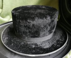 Antique Rabbit Fur Hasidic Chasidko Jewish Hat Boro Park Hatters , Original Box