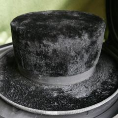 Antique Rabbit Fur Hasidic Chasidko Jewish Hat Boro Park Hatters , Original Box