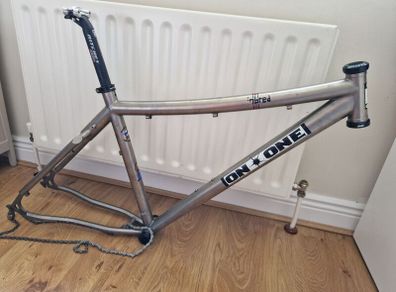 Titanium on one mtb