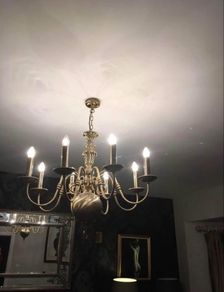 8 lights Brass Chandelier, ceiling fitting